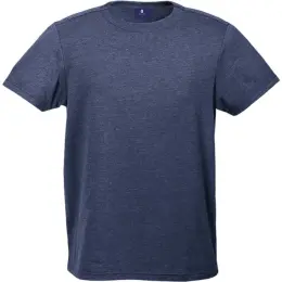 145g Barron Crew Neck T-Shirt Navy Melange